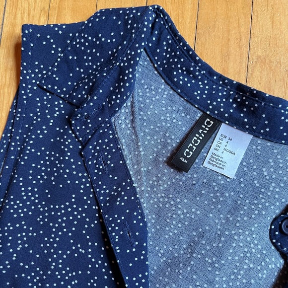 H&M blue and white polka dot dress - Picture 3 of 3